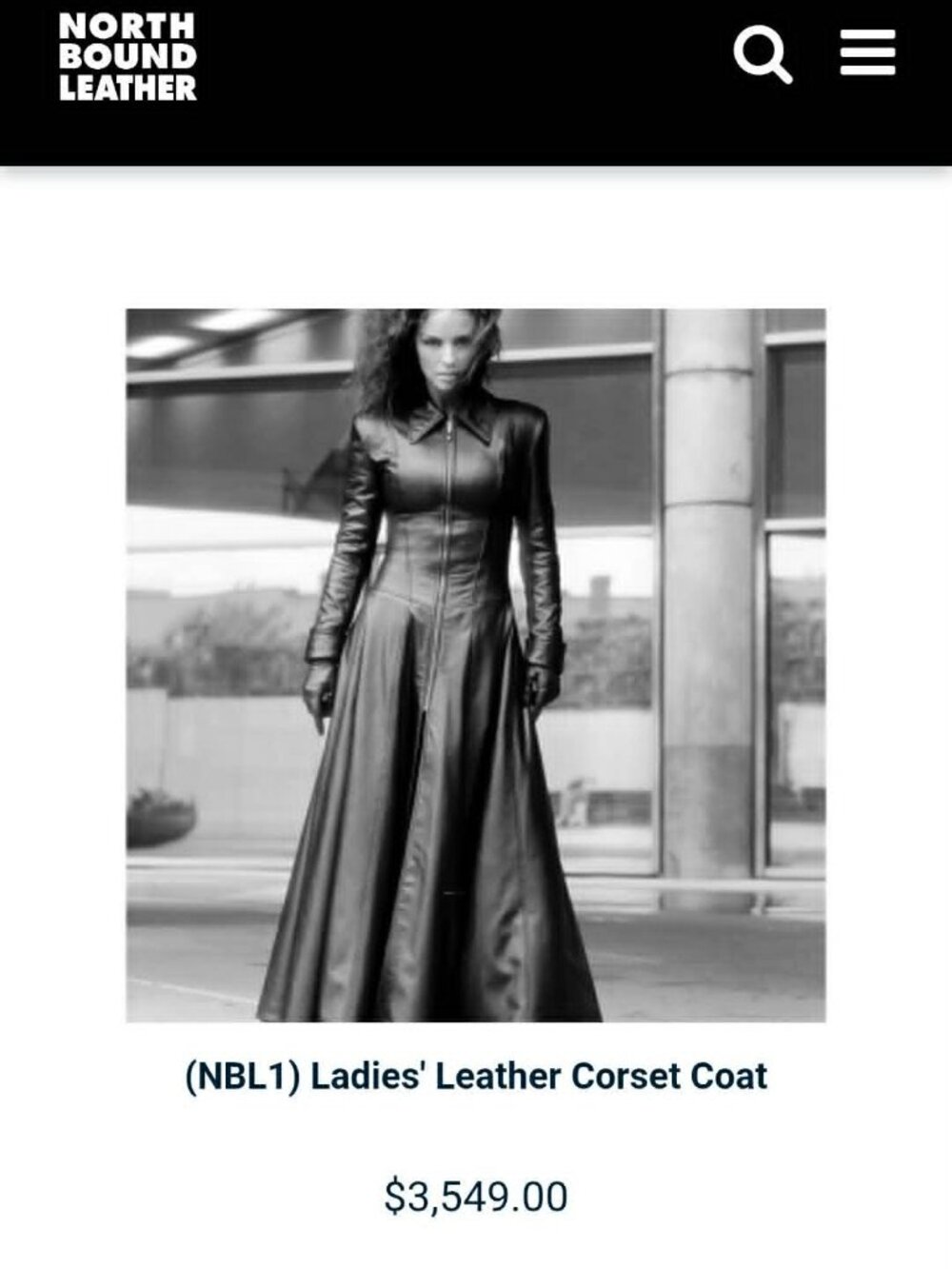 Northbound Leather corset coat - Picture 5 of 5